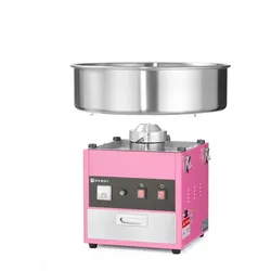 Hendi Zuckerwatte-Maschine mit abnehmbare Schüssel und Zubehör Schublade 1200W