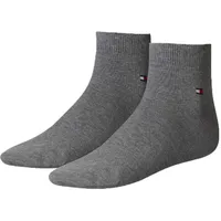 Tommy Hilfiger Herren Quarter Socken, Vorteilspack - Sneaker, Unifarben,
