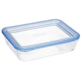 Pyrex Pure Glass, rechteckiger, luftdichter Behälter mit Deckel, 22 x 17 x 8 cm, 1,5 l, transparent, 5424005