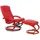 MCW Fernsehsessel Aprilia Kunstleder 66 x 93 x 89 cm rot mit Hocker