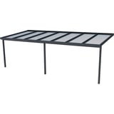 Gutta Terrassendach Premium 712 x 306 cm anthrazit/polycarbonat weiß gestreift