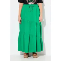 Ulla Popken Maxi-Jerseyrock Damen Smaragdgrün 46/48