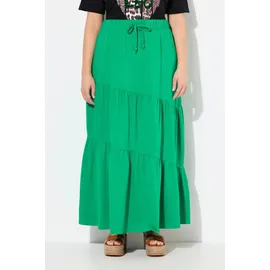 Ulla Popken Maxi-Jerseyrock Damen Smaragdgrün 46/48
