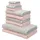 OTTO home Afri Handtuch-Set 10-tlg. grau/rosa