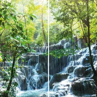 Evenes Duschrückwand Set Wasserfall Mexiko, 2-er 2500x1000 mm