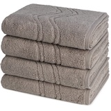 Ross - Cashmere Feeling - 4 X Handtuch - im Set (50 X 100cm Flanell)