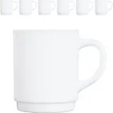 Arcoroc Kaffeetasse 0,25 l Weiß 6 St.