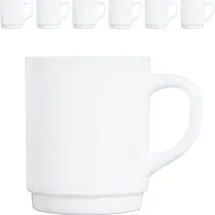 Arcoroc Kaffeetasse 0,25 l Weiß 6 St.