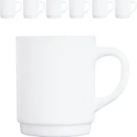Arcoroc Kaffeetasse 0,25 l Weiß 6 St.