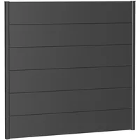 Biohort Wandpaneel für Sichtschutz 150 x 135 cm dunkelgrau