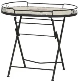 Siena Garden Stella Gartentisch 68 x 41 x 60 cm schwarz/bunt