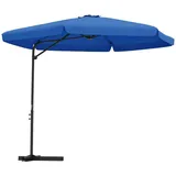 vidaXL Sonnenschirm mit Stahlmast 300 cm Azurblau