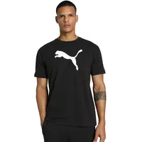 Puma teamRISE Logo Baumwolltrikot Herren 03 black/white M