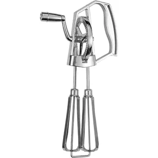 Rührgerät Aus Edelstahl,Handrührgerät Halbautomatischer Schneebesen, Schneebesen Manueller Aus Edelstahl, Handkurbel Eierschläger Mit Kurbel Handmixer Für Sahne Eischnee Schlagsahne Kuchenbacken