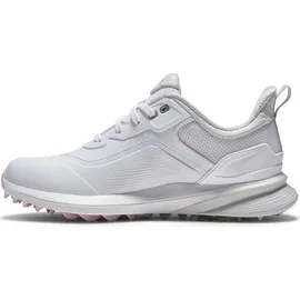 FootJoy Pro SL Golfschuh, Weiß/Weiß/Grau, 39.5 EU weit