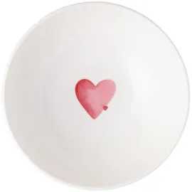 Villeroy & Boch Müslischale Weiß-Rot 16,9 cm