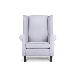 Konsimo Ohrensessel Miles Webstoff 82 x 105 x 97 cm Grau