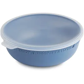 Rotho Tresa Schüssel Deckel, lebensmittelechter Kunststoff (PP) BPA-frei, blau/transparent, 1.02l, 18.2 cm