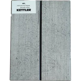 Kettler Tischplatte HPL 95 x 95 x 1,3 cm Marmor grau/weiß