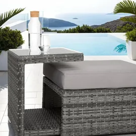 Tectake San Marino Loungesofa grau