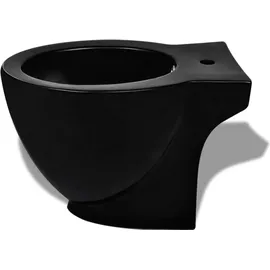 vidaXL Standbidet Stand-Bidet Bodenstehend Bidet Keramik schwarz