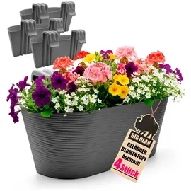 BigDean Blumenkasten 50 x 30 x 24 cm Anthrazit