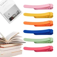 Kabwea 6 Pcs Automatische Lesezeichen, Lesezeichen Kinder, Lesezeichen, Bookmark, Lesezeichen Papier, Lesezubehör, Silikon Lesezeichen für Bücher