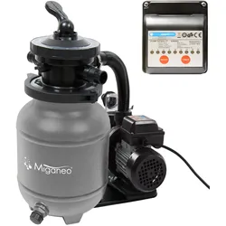 Miganeo Sandfilteranlage Dynamic 7000 Speed Clean | grau | 6,3 m3/h Leistung