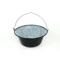 su-deco Gulaschkessel 22 Liter Granit/Schwarz