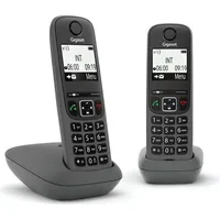 Gigaset AS490DUO, Telefon, Schwarz