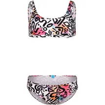 Arena Bustier-Bikini Mädchen Water Prints - Graffiti 128