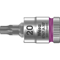 Knarreneinsatz Wera 8767 A HF Torx T20 Länge 28,0mm Antrieb 6,3mm (1/4'')