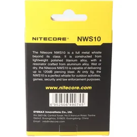 Nitecore Notsignalpfeife NWS10 Silber One Size