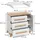 VitaliSpa Wickelkommode Malia, Weiss/Artisan, 98 x 98 cm mit Schubladen,