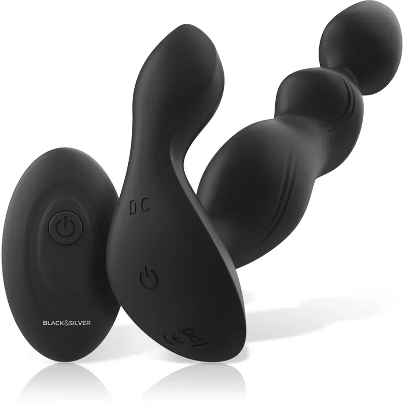 BLACK&SILVER - Cora Analplug aus Silikon mit Fernbedienung