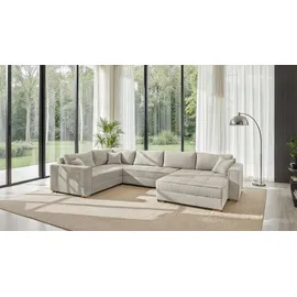 JOB Wohnlandschaft Cord 2-Sitzer Beige