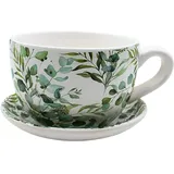 Dekohelden24 Pflanztasse 20 x 15 x 12 cm Ranke
