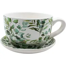 Dekohelden24 Pflanztasse 20 x 15 x 12 cm Ranke