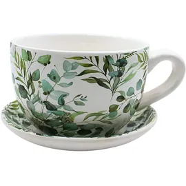 Dekohelden24 Pflanztasse 20 x 15 x 12 cm Ranke