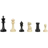 Philos Schachfiguren Nerva, Königshöhe 95 mm, Kunststoff, schwarz creme, im Polybeutel
