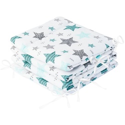 Amilian Bettnestchen »Bettumrandung (Made in EU) 210x30 cm für Kinderbett 140x70 geeignet (Kopfschutz)«, (Nestchen, Kantenschutz), Umrandungen, Bettausstattung, Bettschlange grau