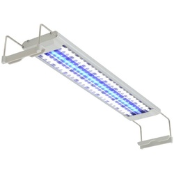 vidaXL LED Aquariumleuchte Aquarium-Beleuchtung LED 50-60 cm Aluminium IP67 weiß 10 cm x 50 cm x 2.6 cm