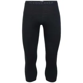 Icebreaker 200 Oasis Merino 3/4 Leggings Schwarz L