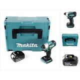 Makita DTD 155 F1J Akku Schlagschrauber 18 V 140 Nm 1/4" Brushless + 1x Akku 3,0 Ah + ohne Ladegerät