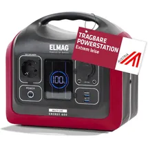 ELMAG Tragbare Powerstation ENERGY 600 600W, LiFEPO4 Akku mit 595Wh