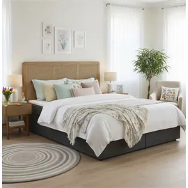 SIT Möbel Boxspringbett 200 x 204 cm Grau