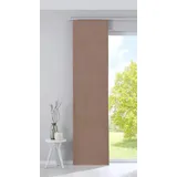 Gardinenbox Verdunkelung Flächenvorhang Schiebegardine »Milano« Samt Blickdicht Blackout Paneelwagen Beschwerungsstange Sand HxB 245x60 cm, 203571
