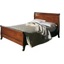 JVmoebel Klassisch Polsterbett Möbel Schlafzimmer Betten Braun 160x200cm Holz Massiv Neu