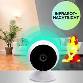 casativo Full-HD IP-Überwachungskamera Schwarz/Weiß