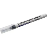 Promat Tieflochmarker schwarz 1 mm Rundspitze dünne Spitze 20mm wasserfest 1 Stk